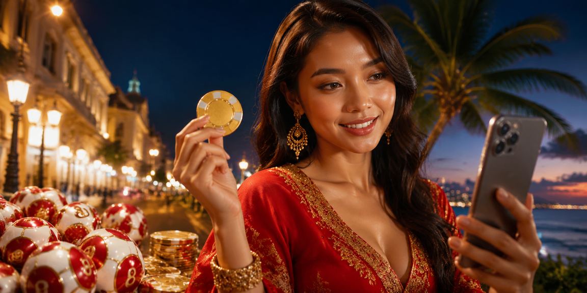 Festival lotre Vietnam yang ramai dengan aneka booth permainan dan suasana meriah